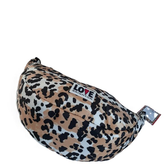 Brighton The Spotted Love Swing Bag Leopard Print Lightweight Packable - Picture 7 of 9